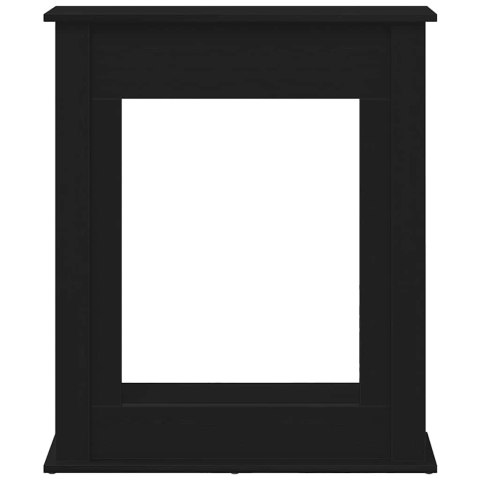 OBUDOWA KOMINKA CZARNY DĄB 75X20X87,5CM DREWNO KLEJONE