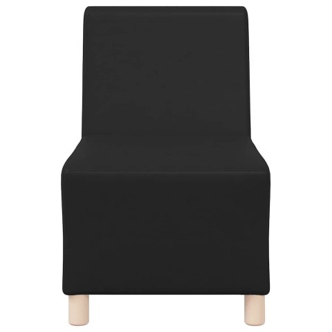 SOFA FOTEL CZARNY 55CM SKÓRA EKOLOGICZNA