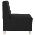 SOFA FOTEL CZARNY 55CM SKÓRA EKOLOGICZNA