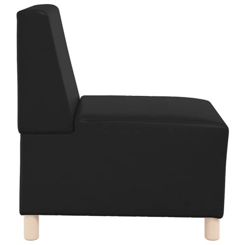 SOFA FOTEL CZARNY 55CM SKÓRA EKOLOGICZNA