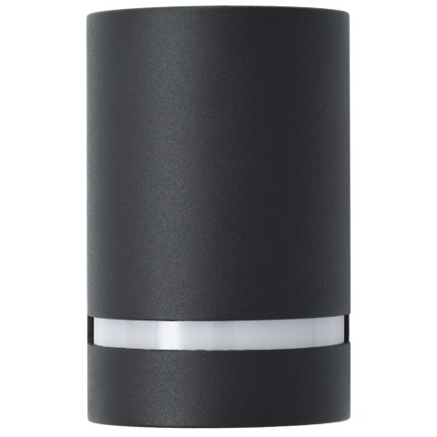 ZEWNĘTRZNE LAMPY ŚCIENNE 2 SZT. 35 W CZARNE PÓŁOKRĄGŁE