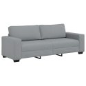 SOFA 3-OSOBOWA JASNOSZARA 180CM TAPICEROWANA TKANINĄ