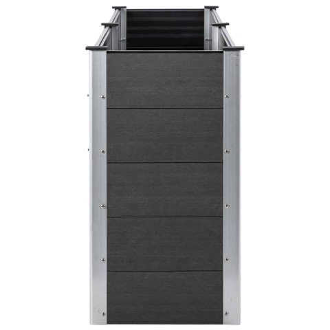 PODWYŻSZONA DONICA OGRODOWA 250X100X91CM WPC SZARA