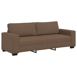 SOFA 3-OSOBOWA BRĄZOWA 180CM TKANINĄ