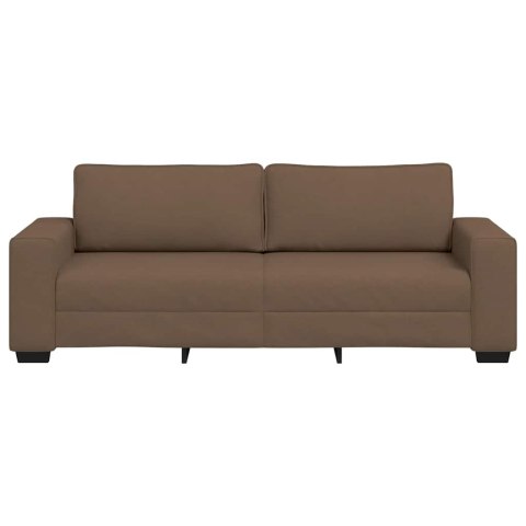 SOFA 3-OSOBOWA BRĄZOWA 180CM TKANINĄ