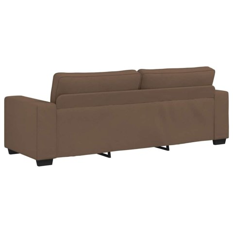 SOFA 3-OSOBOWA BRĄZOWA 180CM TKANINĄ