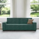 SOFA 3-OSOBOWA CIEMNOZIELONY 180CM OBITA AKSAMITEM
