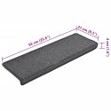 NAKŁADKI NA SCHODY 15 SZT 65X21X4CM CIEMNOSZARE