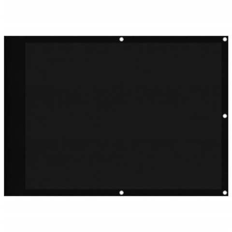 PARAWAN BALKONOWY WODOODPORNY OSŁONA PRYWATNOŚCI UV CZARNY 75X1000CM