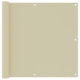 PARAWAN BALKONOWY WODOODPORNY OSŁONA PRYWATNOŚCI UV KREMOWY 90X500CM