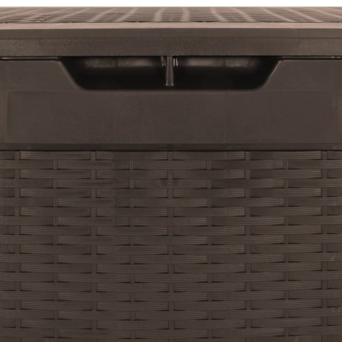 SKRZYNIA OGRODOWA BRĄZOWA 119X48X60CM POLIPROPYLEN