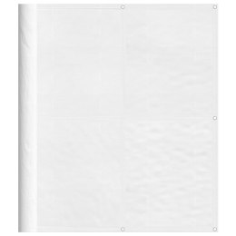 PARAWAN BALKONOWY WODOODPORNY OSŁONA PRYWATNOŚCI UV BIAŁY 120X1000CM