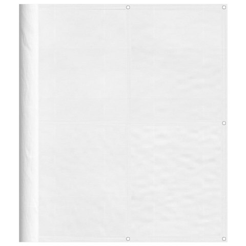 PARAWAN BALKONOWY WODOODPORNY OSŁONA PRYWATNOŚCI UV BIAŁY 120X1000CM