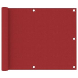 PARAWAN BALKONOWY CZERWONY 75X400CM WODOODPORNY