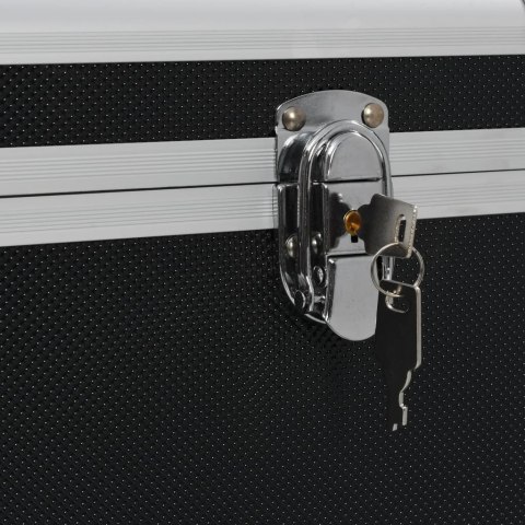 SKRZYNIE DO PRZECHOWYWANIA 3 SZT. CZARNE ALUMINIOWE