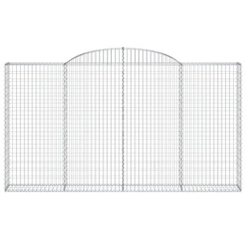 ŁUKOWATY KOSZ GABIONOWY 300X30X160/180CM GALWANIZOWANE ŻELAZO