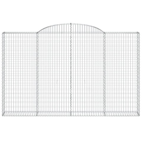 ŁUKOWATY KOSZ GABIONOWY 300X30X180/200CM GALWANIZOWANE ŻELAZO