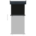 MARKIZA BOCZNA NA BALKON 85X250CM CZARNA