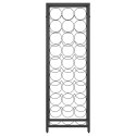 STOJAK NA 27 BUTELEK CZARNY 34X18X100CM KUTE ŻELAZO