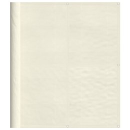 PARAWAN BALKONOWY KREMOWY 120X700CM WODOODPORNY