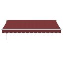 AUTOMATYCZNIE ZWIJANA MARKIZA BURGUNDOWA 350X250CM