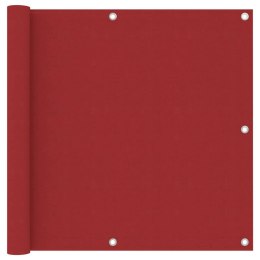 PARAWAN BALKONOWY CZERWONY 90X400CM TKANINA OXFORD