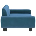 SOFA DLA DZIECI NIEBIESKA 70X45X33CM AKSAMIT