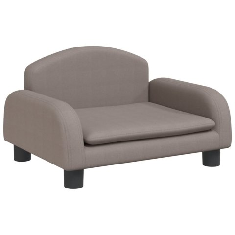 SOFA DLA DZIECI KOLOR TAUPE 50X40X30CM OBITA TKANINĄ