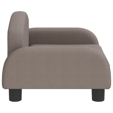 SOFA DLA DZIECI KOLOR TAUPE 50X40X30CM OBITA TKANINĄ