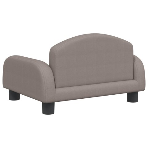SOFA DLA DZIECI KOLOR TAUPE 50X40X30CM OBITA TKANINĄ