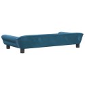 SOFA DLA DZIECI NIEBIESKA 100X50X26CM AKSAMIT
