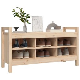 ŁAWKA DO PRZEDPOKOJU 110X40X60CM LITE DREWNO SOSNOWE