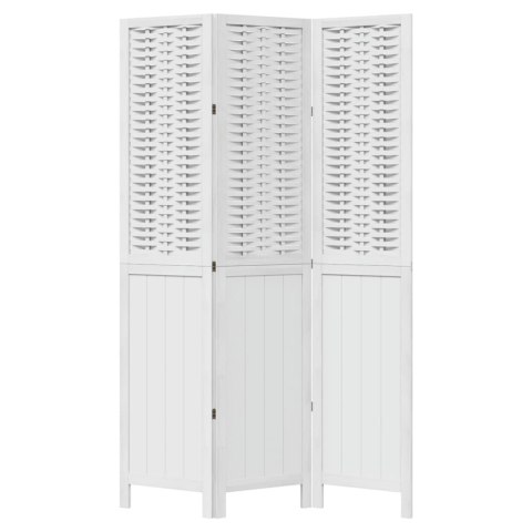 PARAWAN POKOJOWY 3-PANELOWY BIAŁY LITE DREWNO PAULOWNI