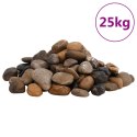 NATURALNE POLEROWANE KAMYKI DEKORACYJNE DO AKWARIUM 25KG 2-5CM RÓŻNOKOLOROWE