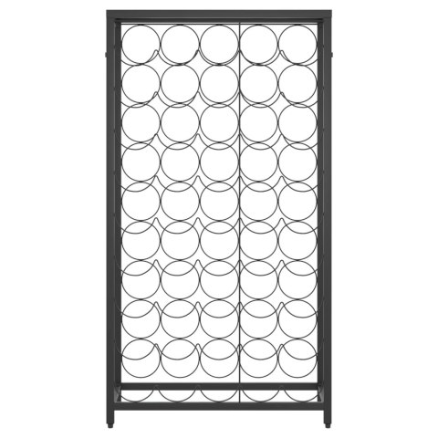 STOJAK NA 45 BUTELEK CZARNY 54X18X100CM KUTE ŻELAZO