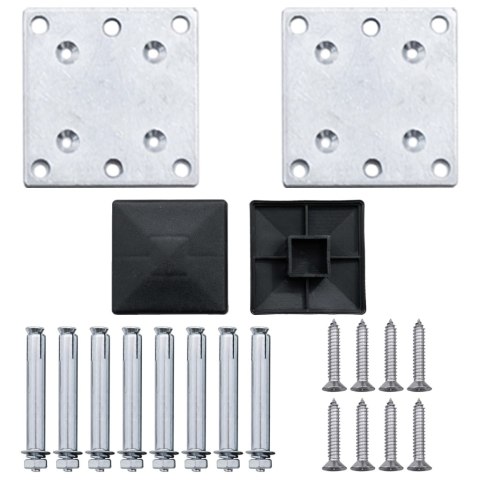 OGRODZENIE OGRODOWE WPC 699X106CM SZARE