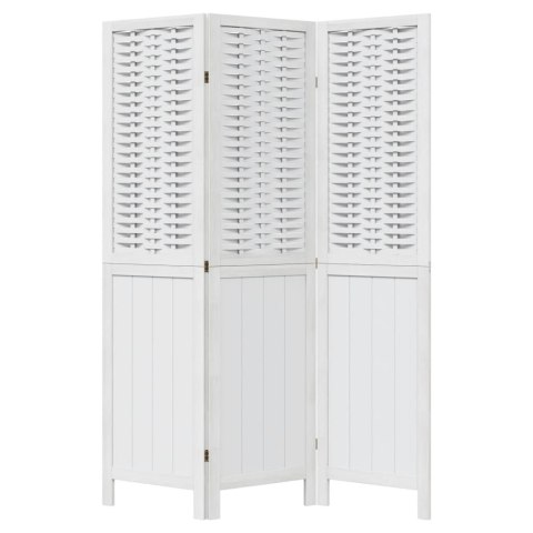 PARAWAN POKOJOWY 3-PANELOWY BIAŁY LITE DREWNO PAULOWNI