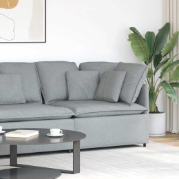 MODUŁOWY NAROŻNIK SOFA Z PODUSZKAMI JASNOSZARY 100CM