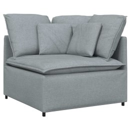 MODUŁOWY NAROŻNIK SOFA Z PODUSZKAMI JASNOSZARY 100CM