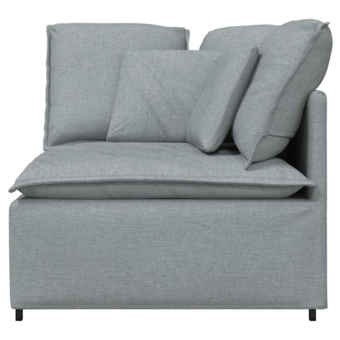 MODUŁOWY NAROŻNIK SOFA Z PODUSZKAMI JASNOSZARY 100CM
