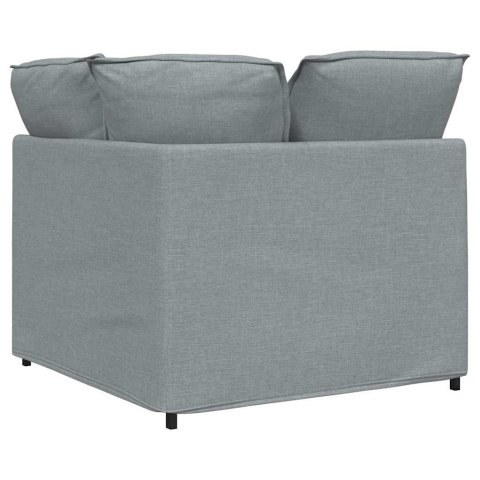 MODUŁOWY NAROŻNIK SOFA Z PODUSZKAMI JASNOSZARY 100CM