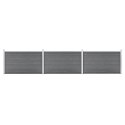 OGRODZENIE OGRODOWE WPC 526X106CM SZARE