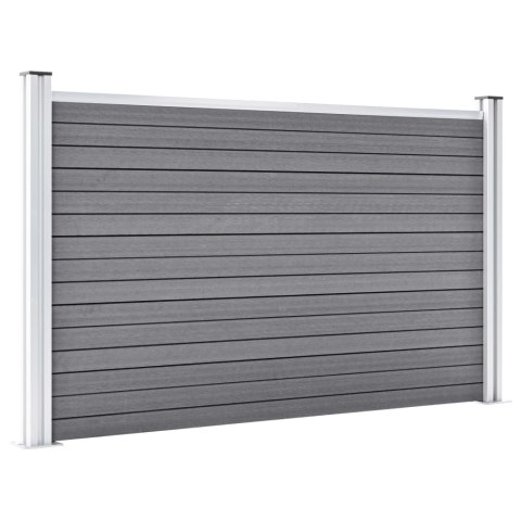 OGRODZENIE OGRODOWE WPC 526X106CM SZARE