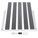 OGRODZENIE OGRODOWE WPC 526X106CM SZARE