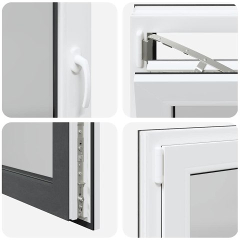 OKNO PIWNICZNE RISOR 110X60CM UCHYLNO-ROZWIERNE DIN LEWE