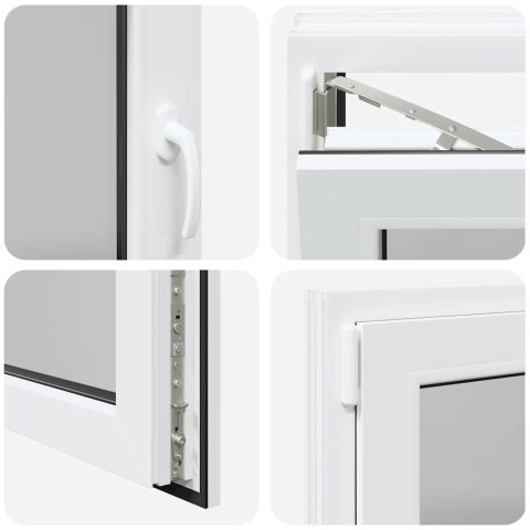 OKNO PIWNICZNE RISOR 90X70CM UCHYLNO-ROZWIERNE DIN LEWE BIAŁE