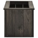 PODWYŻSZONA DONICA OGRODOWA SZARA 74X32X30CM DREWNO SOSNOWE