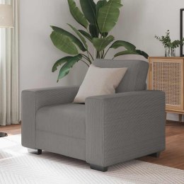 SOFA FOTEL JASNOSZARY 59CM TKANINA SZTRUKSOWA