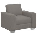 SOFA FOTEL JASNOSZARY 59CM TKANINA SZTRUKSOWA
