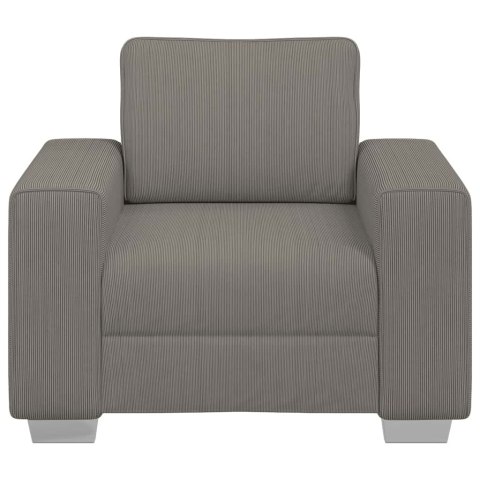 SOFA FOTEL JASNOSZARY 59CM TKANINA SZTRUKSOWA